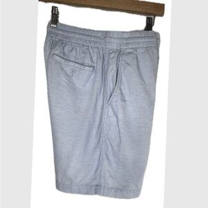 Men Panama Jack Light Blue Elastic-Waist Flat Front Shorts Sz S Bin E